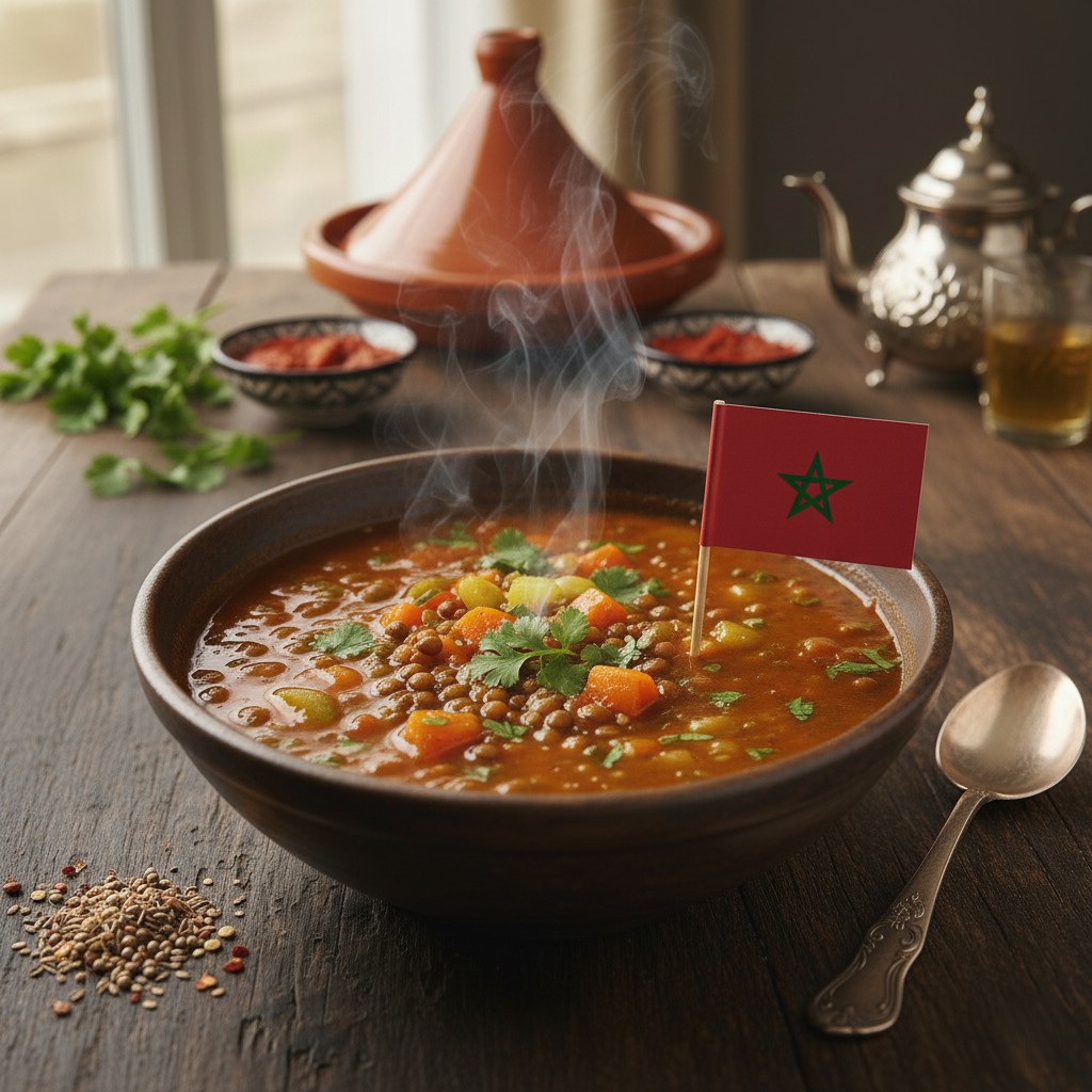 Moroccan Lentil Soup (Chourba Adass)