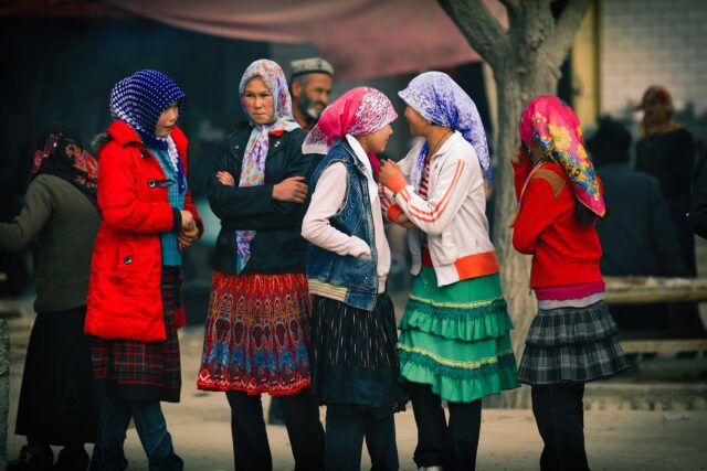 Women gathered for a meeting about improving health care in the Arab World