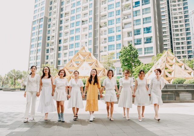 Arab women shaping cinema and TV, discussing projects with producers