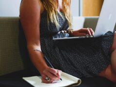 Empowering Maghrebi Women: Success Stories in Entrepreneurship Maghrebi woman entrepreneur working passionately at her desk