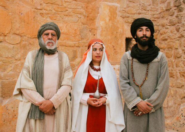 Moroccan Jewish Cultural Gathering Moroccan Jewish family gathering in traditional attire