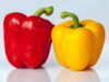 Beef and Couscous Stuffed Baby Bell Peppers: A Healthy Meal Option for Maghrebi Diaspora beef and couscous stuffed baby bell peppers on a colorful plate