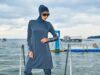 Embracing Modernity while Honoring Tradition: A Deep Dive into Contemporary Muslim Women’s Fashion for the Maghrebi Diaspora Contemporary Muslim woman wearing fusion hijab at a fashion event