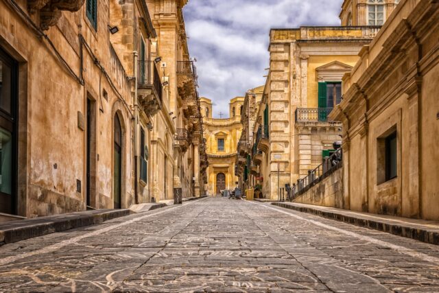 North African travelers exploring Baku's Old City in Azerbaijan