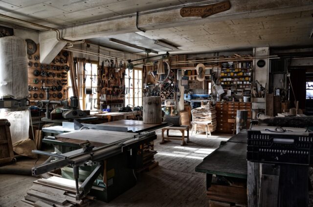 Moroccan artisans working in Casablanca's workshops, showcasing traditional Moroccan craftsmanship