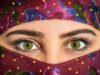 Modern North African Fashion: Blending Tradition and Contemporary Style Woman wearing a contemporary hijab with traditional North African patterns