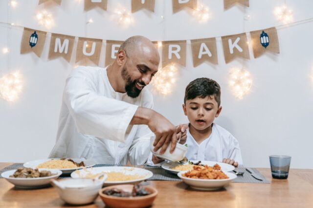 modern arab cuisine us family enjoying arab comfort food in a modern american restaurant
