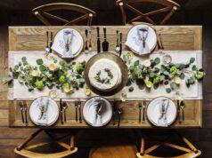 Discovering the Fusion of Flavors: Bahrain’s Culinary Delights Family enjoying Bahraini cuisine, traditional dishes on table with fusion of Arab, Indian, Persian, and Western influences