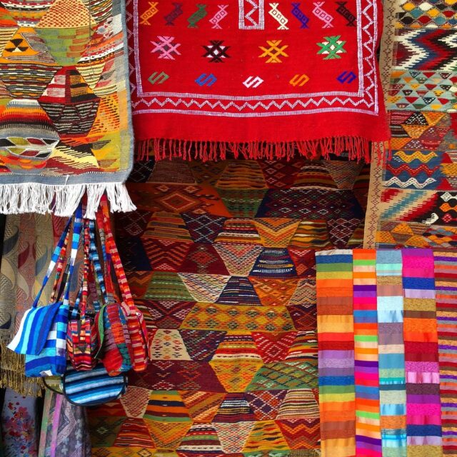 Moroccan workers in a modern textile factory with Chinese investors