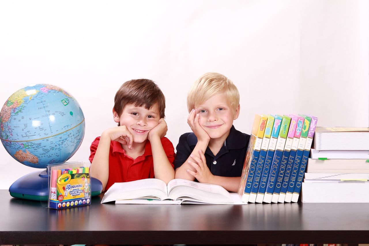 Students in Algerian classroom learning English